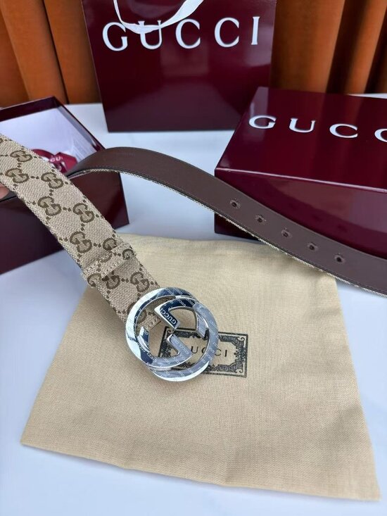 Gucci GG Supreme Canvas Belt with Interlocking G Buckle main image 4